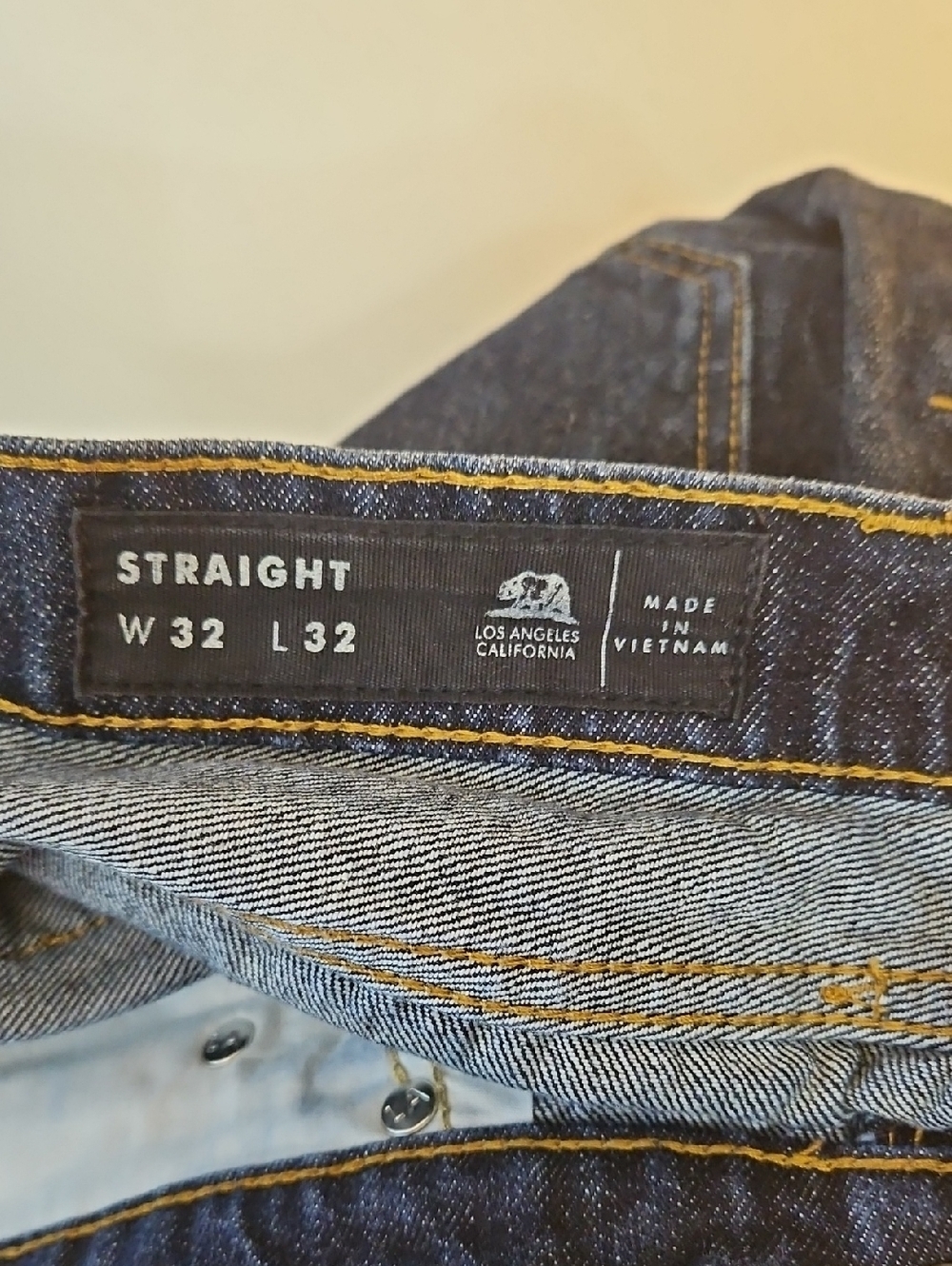 Bullhead Men’s Straight-Leg Dark Blue Wash Jeans Size 32x32 - Picture 6 of 8
